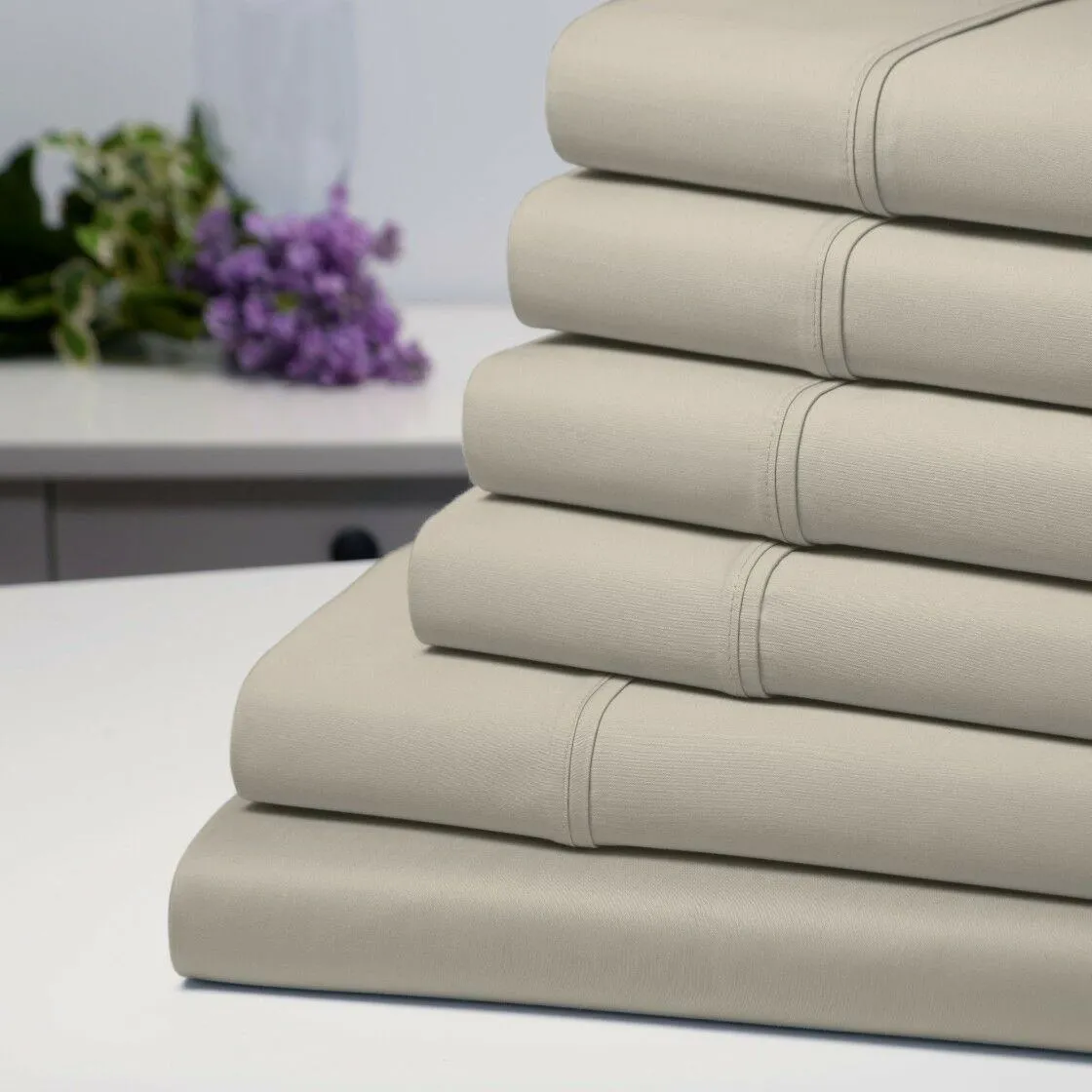 6-Piece: Bamboo 1800 Count Extra Soft Luxury Sheet Set