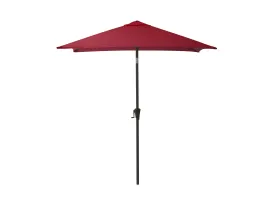 9ft Square Wine Red Patio Umbrella