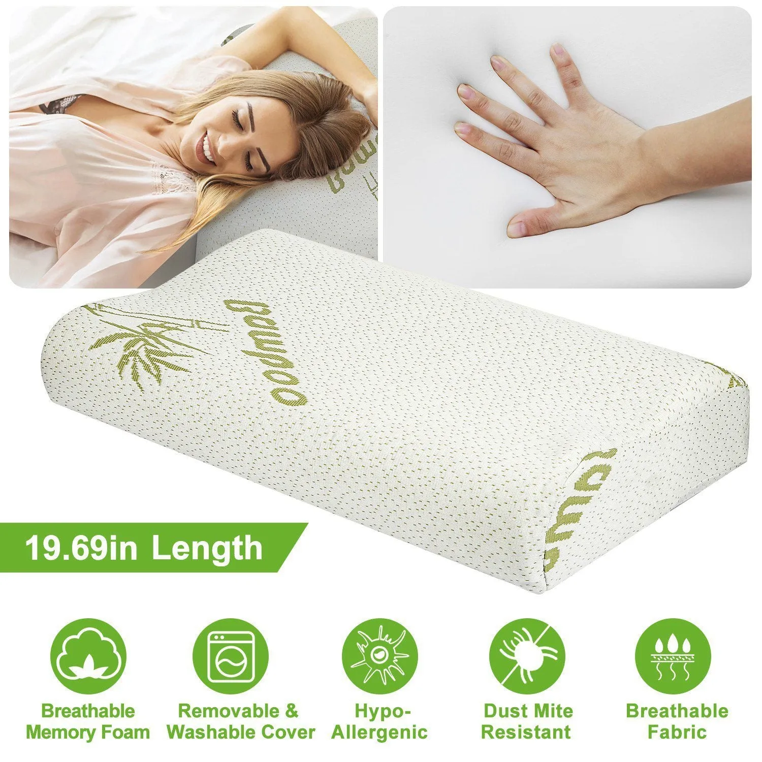 Bamboo Memory Foam Sleep Pillow