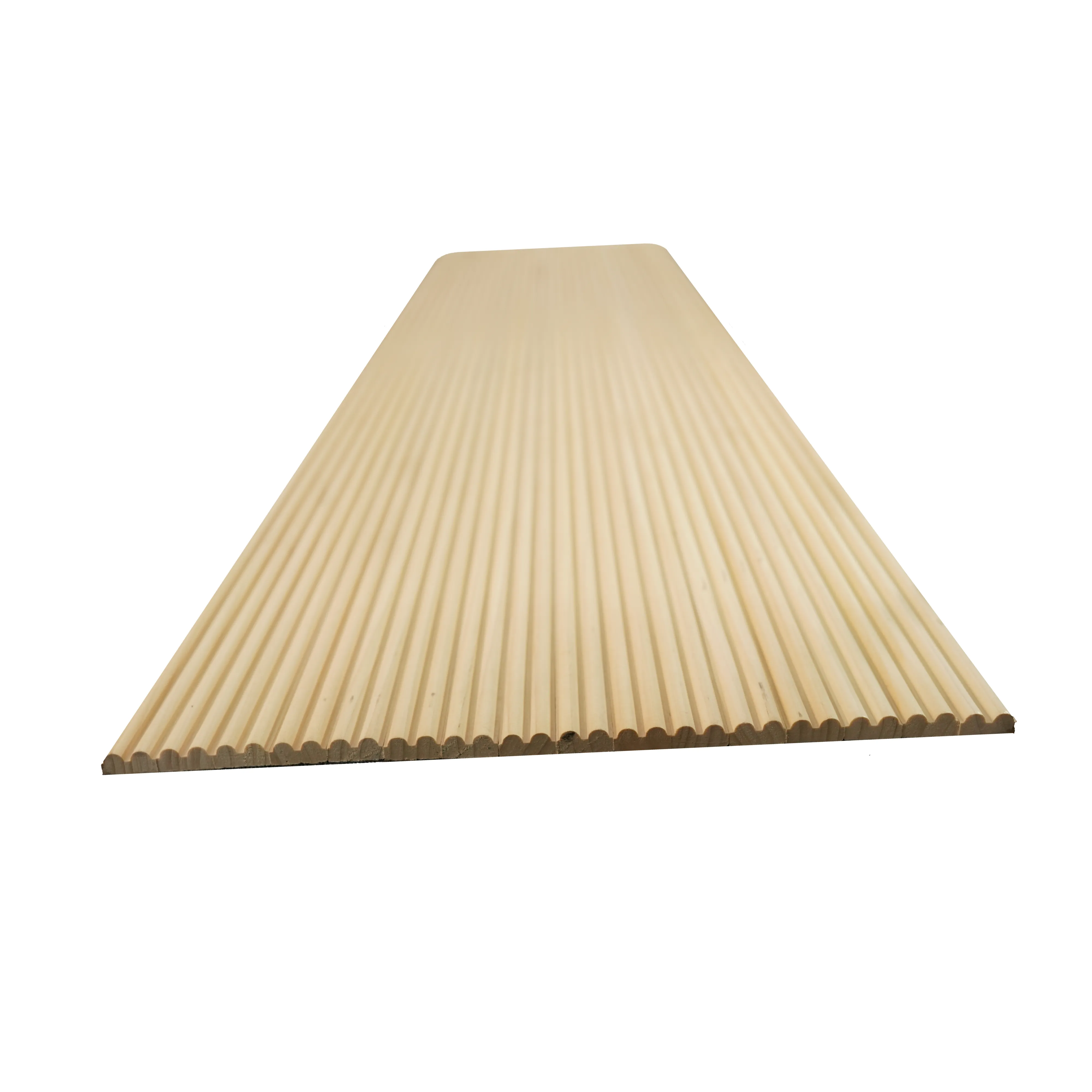 bingltd - 48" Long x 12" Wide , with  1" Double Bead Slat Tambour Thin Poplar Unfinished - 1 PC (WP-8102-PP-UNF)