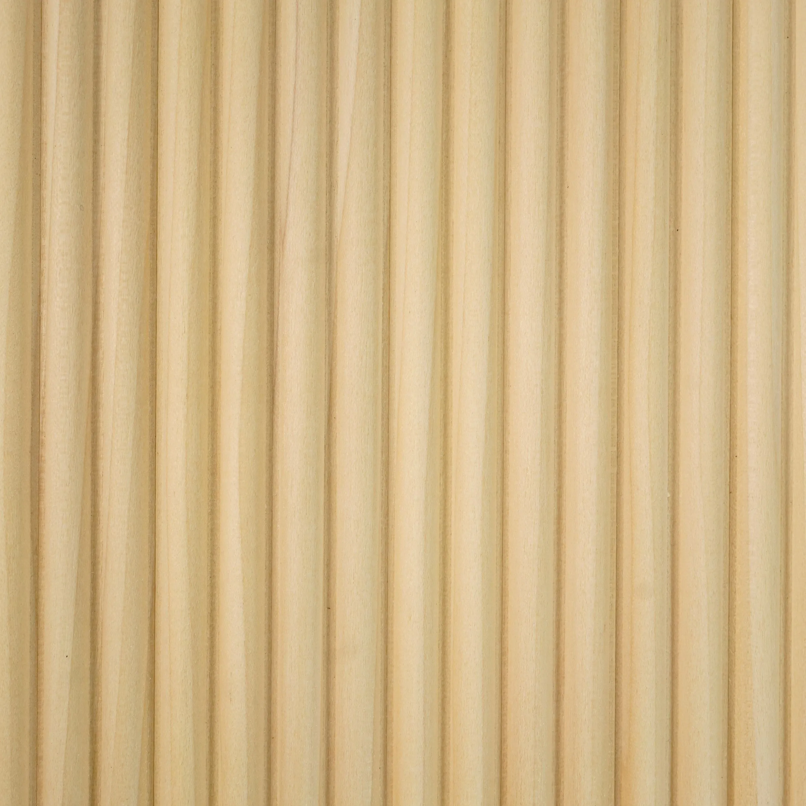 bingltd - 48" Long x 12" Wide , with  1" Double Bead Slat Tambour Thin Poplar Unfinished - 1 PC (WP-8102-PP-UNF)