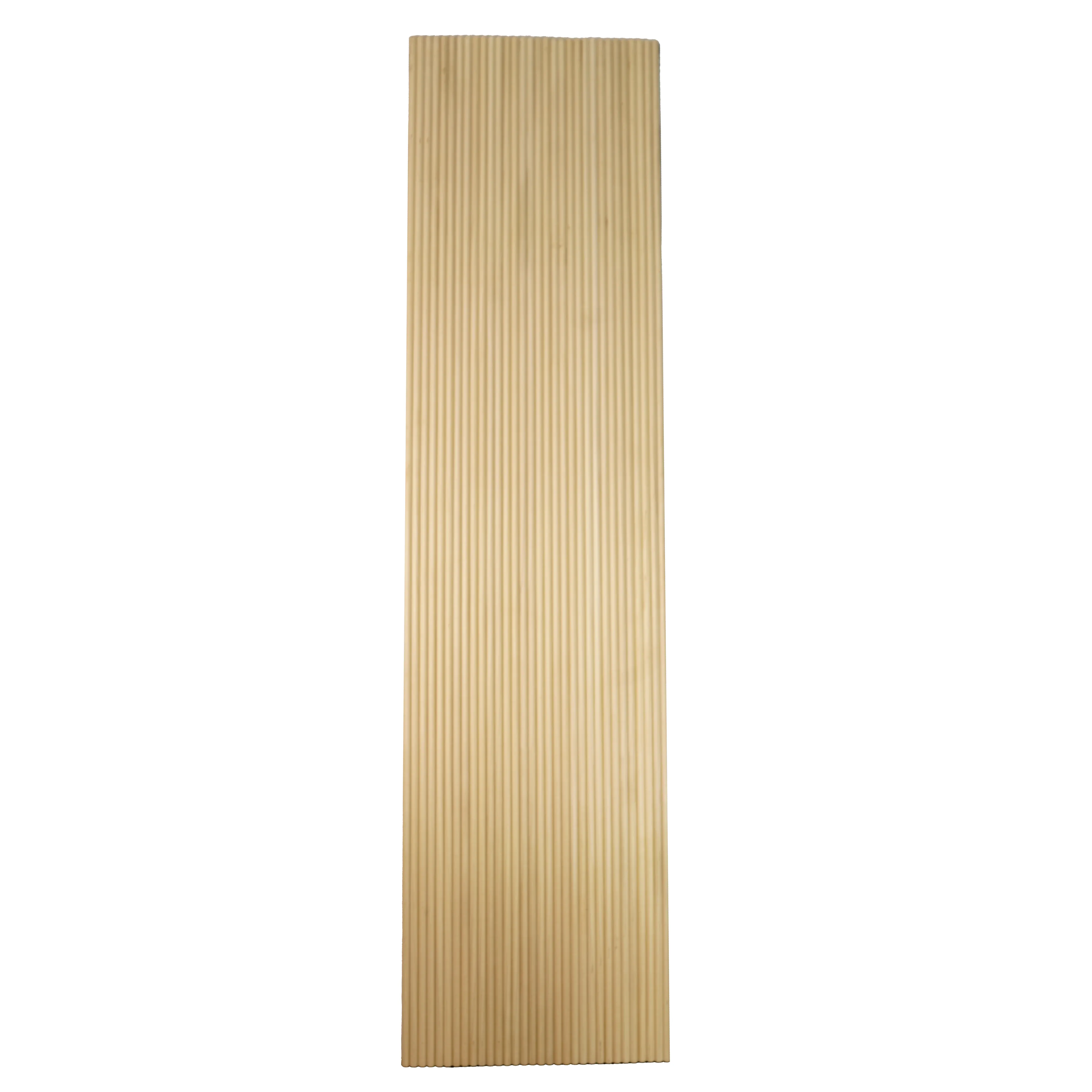 bingltd - 48" Long x 12" Wide , with  1" Double Bead Slat Tambour Thin Poplar Unfinished - 1 PC (WP-8102-PP-UNF)