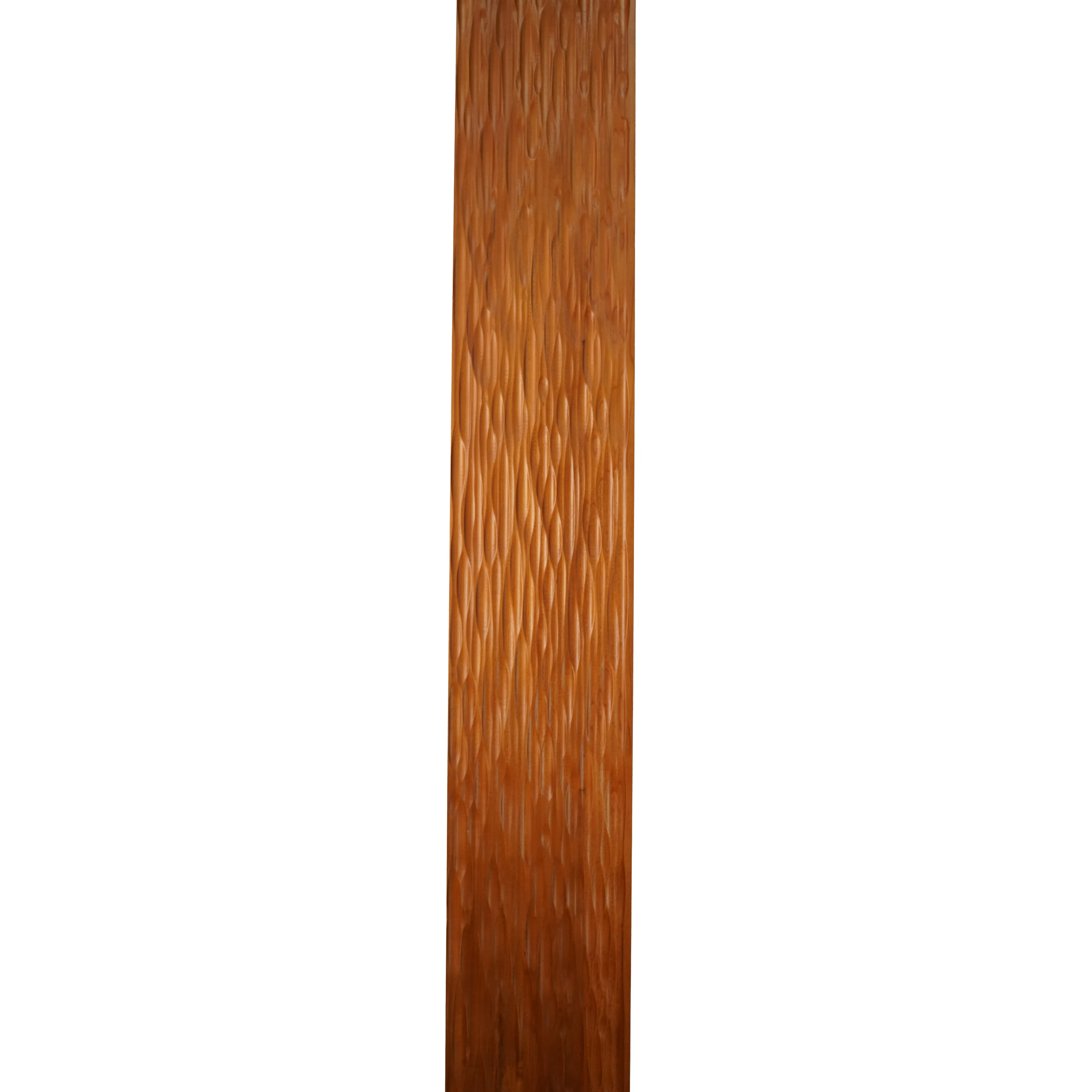 bingltd - 96" Long x 8" Wide Dunes Wall Panel Carbonized Poplar Finished - 1 PC (WP-008-CP-UNF)