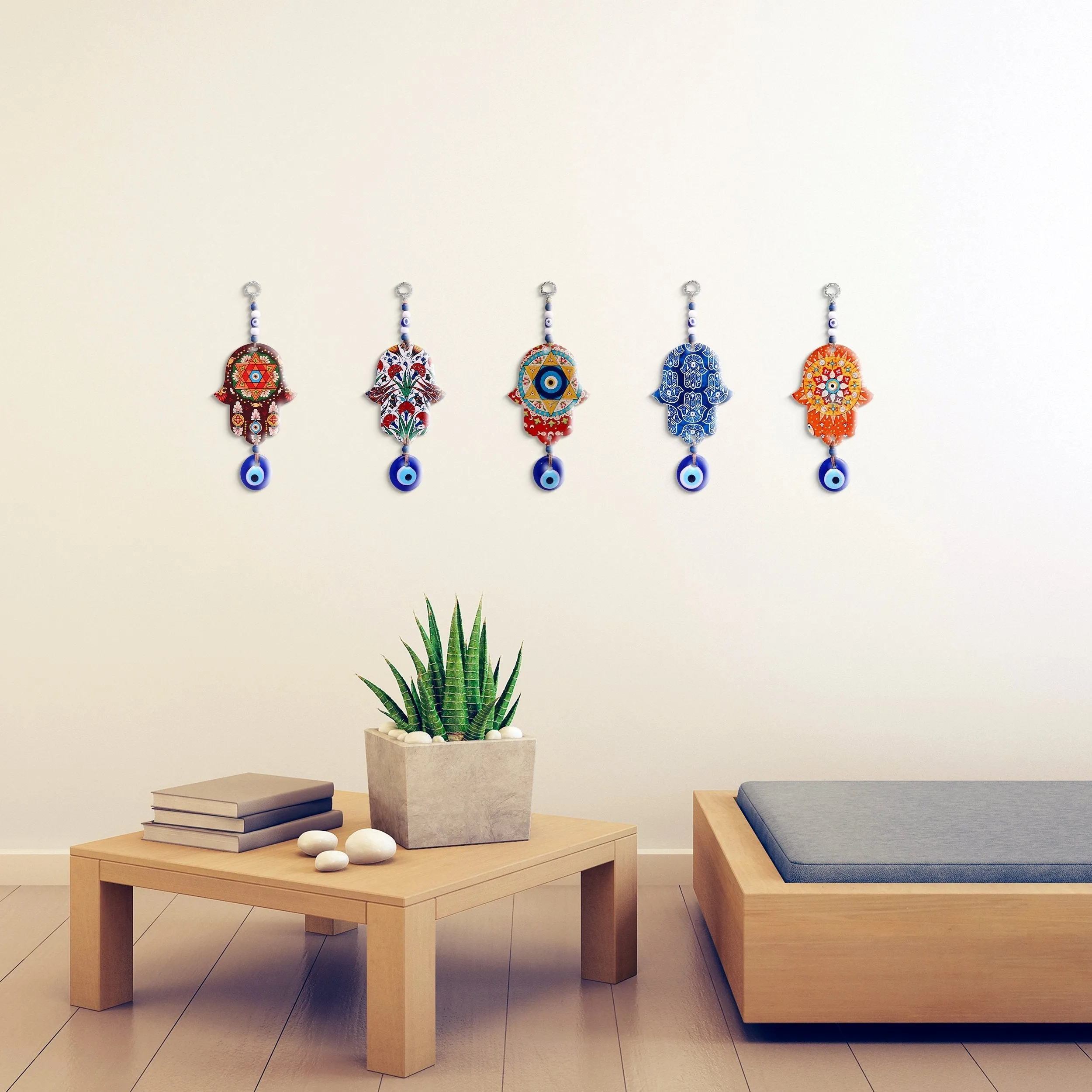 Blue Beautiful Hamsa Wall Hanging for Your Home