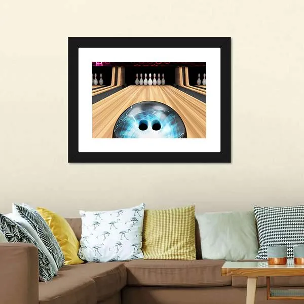 Bowling Ball Ready To Hit Canvas Wall Art