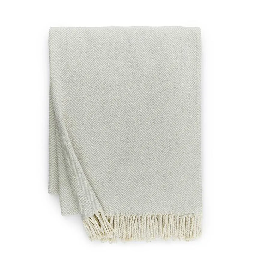 Celine Silver Sage Throw by Sferra