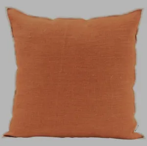 Charlie Linen Cushion - Brick