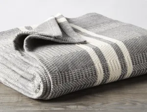 Cirrus Gray Organic Throw