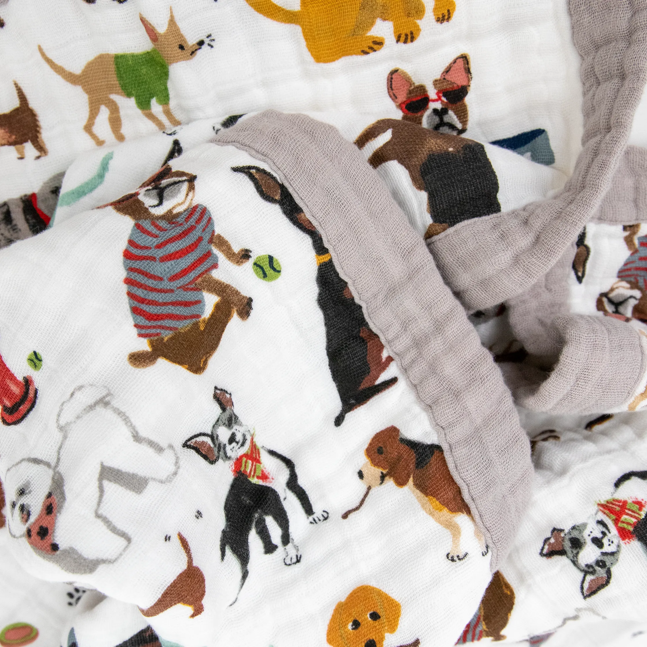 Cotton Muslin Quilted Throw - Woof