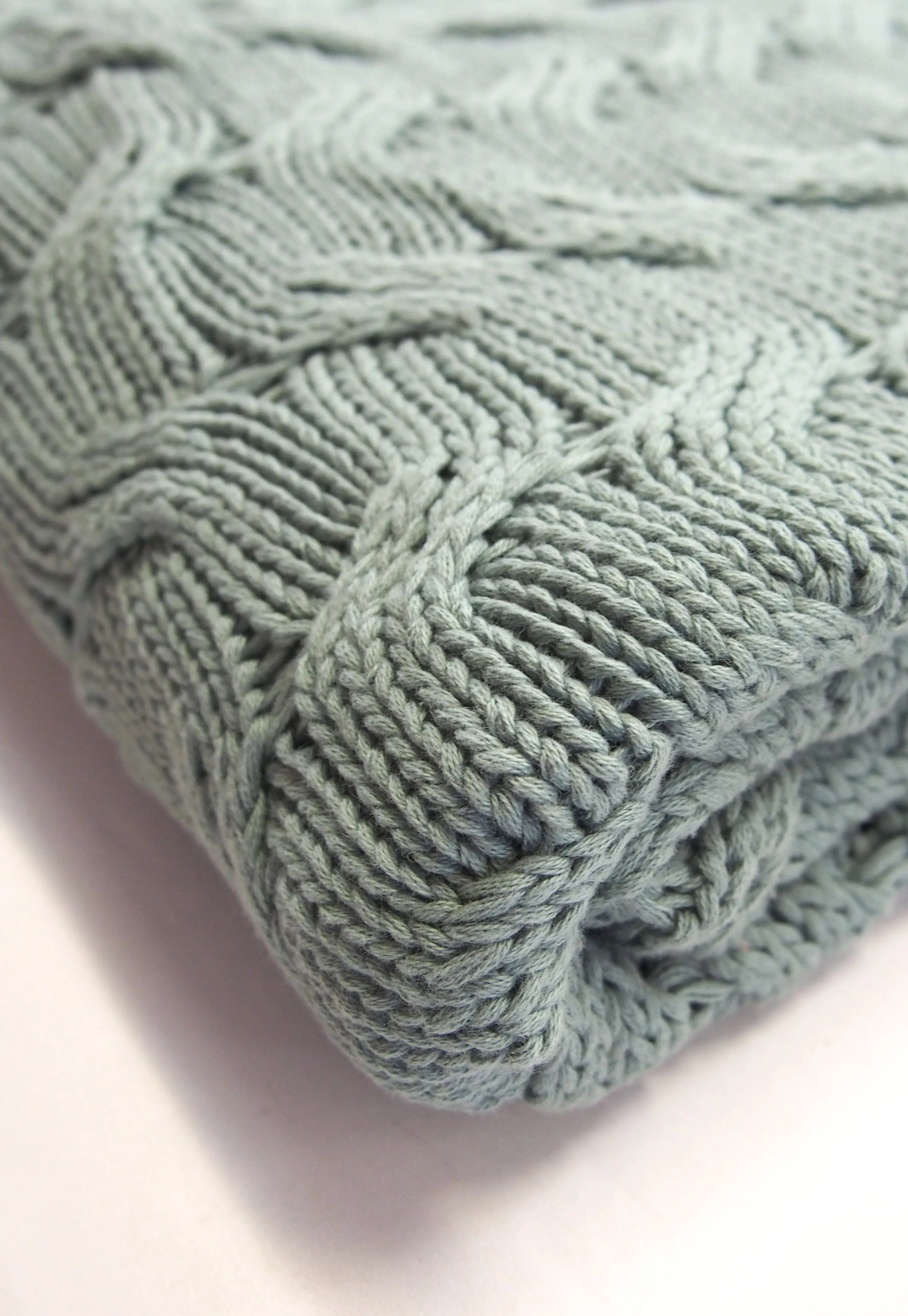Cotton Throw Blanket | Blue Daisy