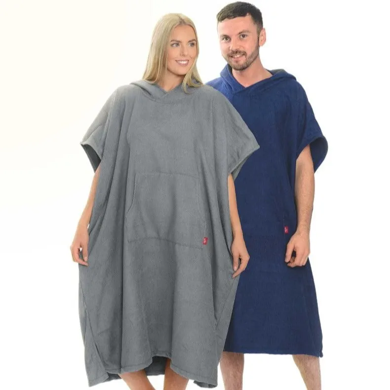 Ezi Dri Changing Robe - Grey / Blue