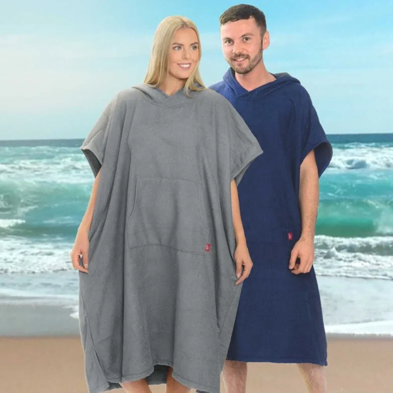 Ezi Dri Changing Robe - Grey / Blue