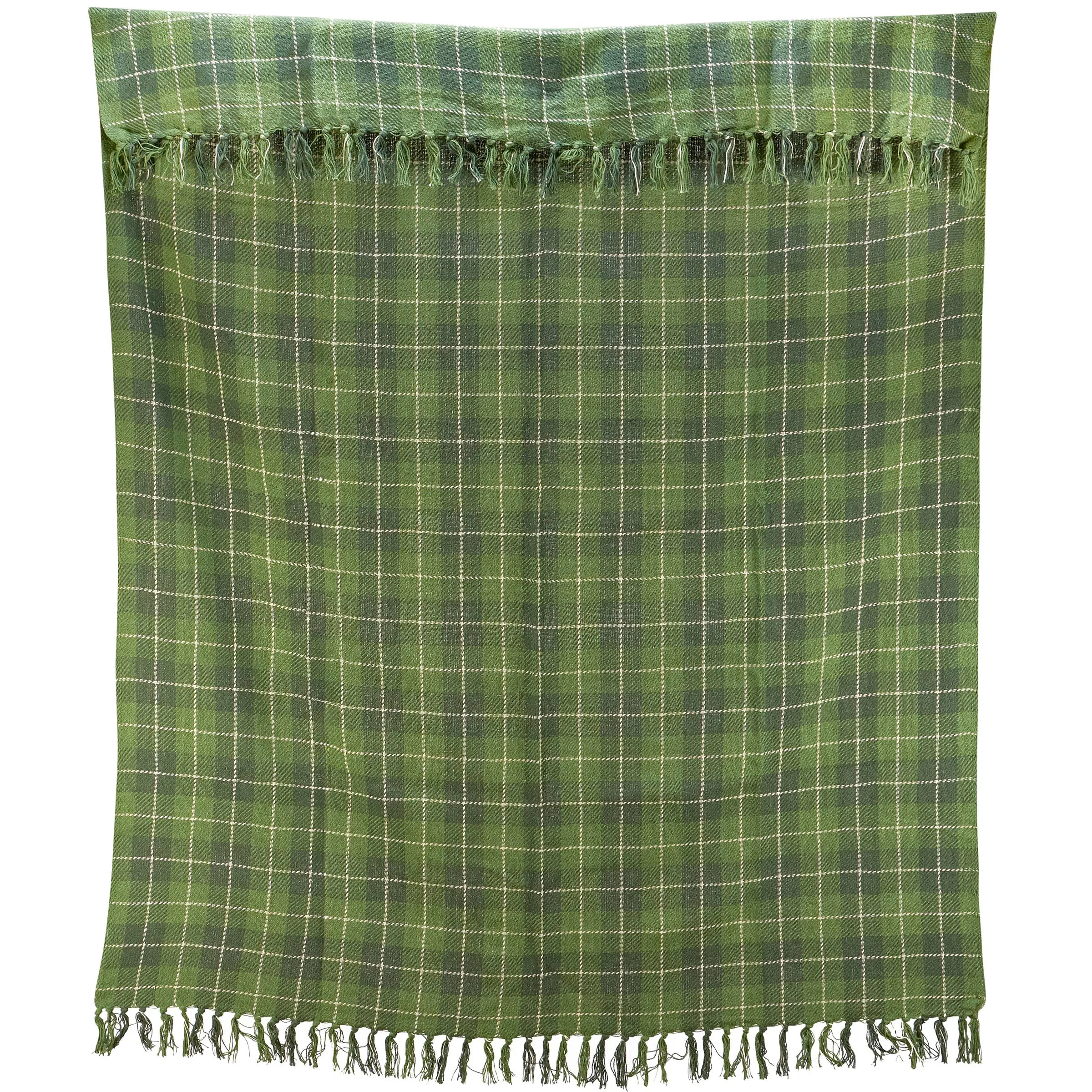 Green Tartan Throw