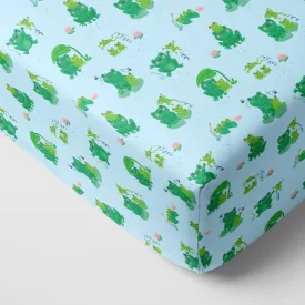 Leaping Love Fitted Crib Sheet