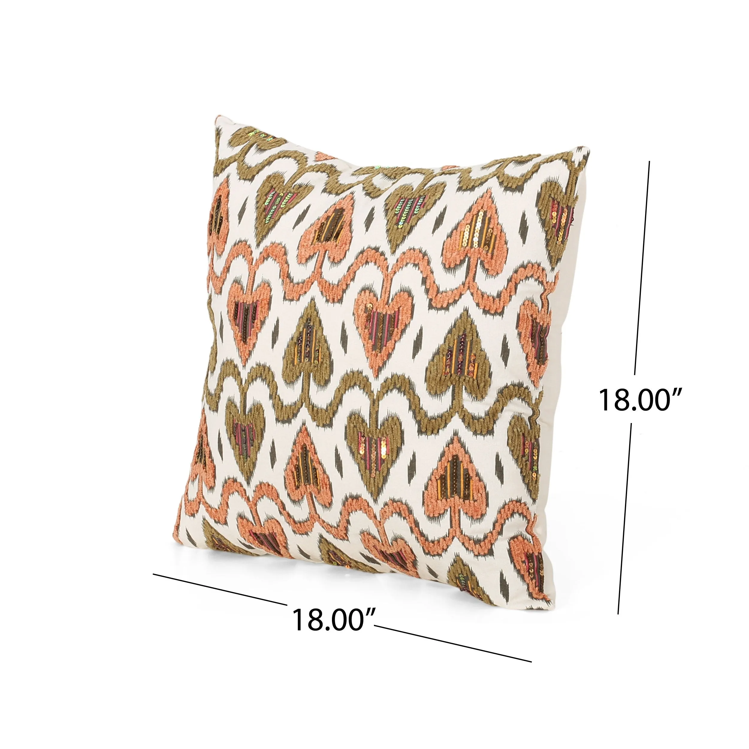 Maurice Boho Cotton Throw Pillow