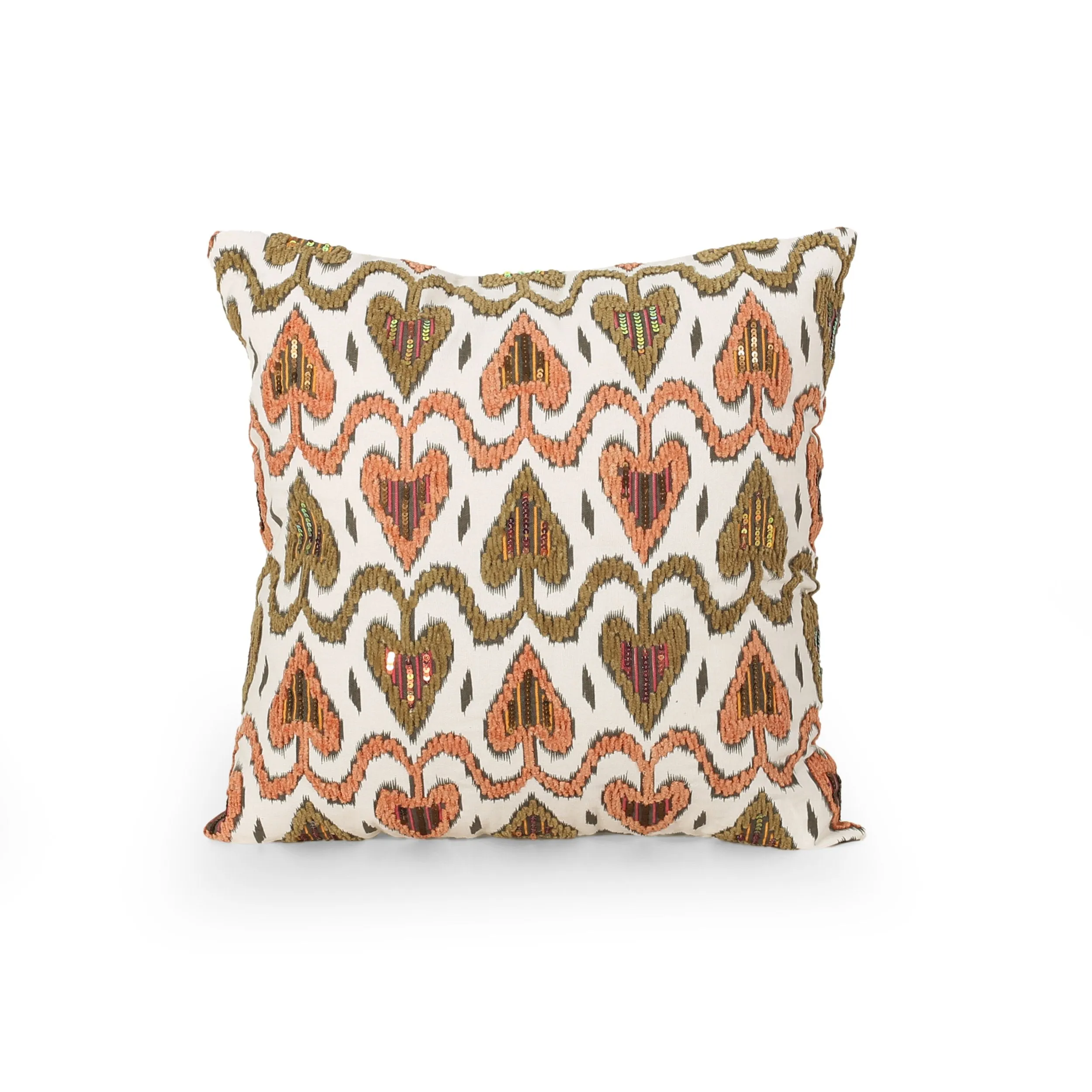 Maurice Boho Cotton Throw Pillow