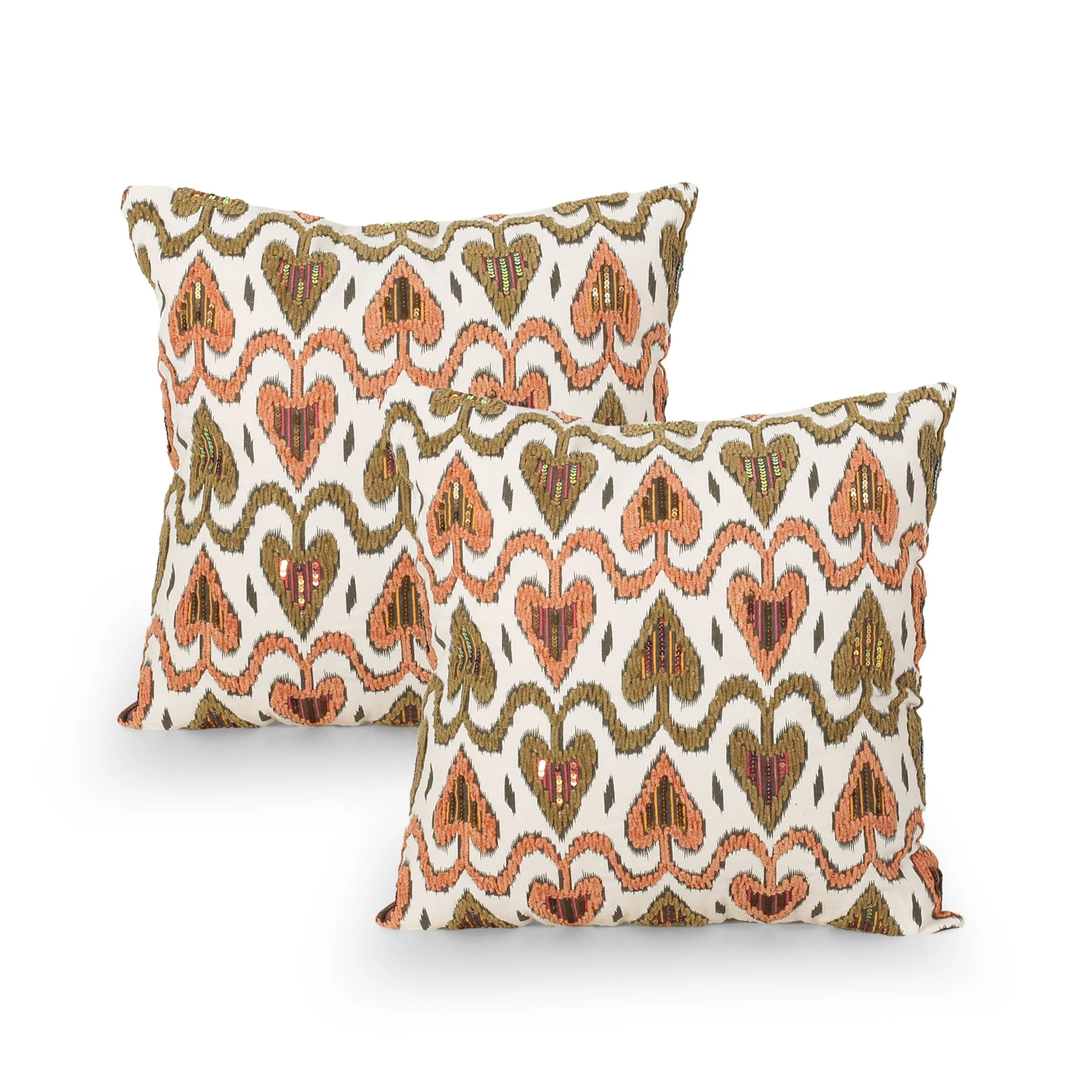 Maurice Boho Cotton Throw Pillow