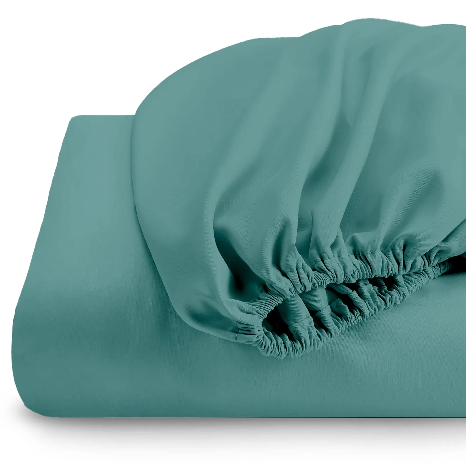 Premium Quality Super Soft Teal Fitted sheet 120x200 25 cm with Deep Pockets