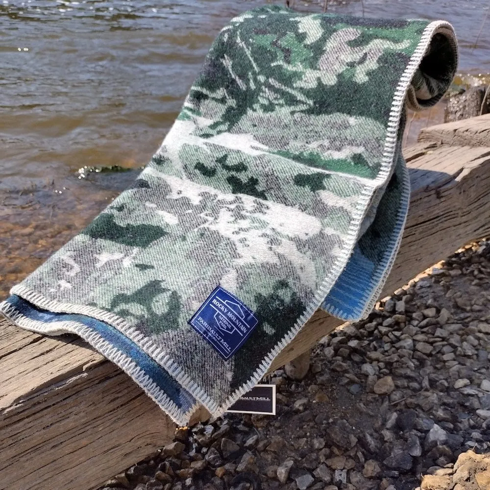 Rocky Mountain National Park Wool Throw