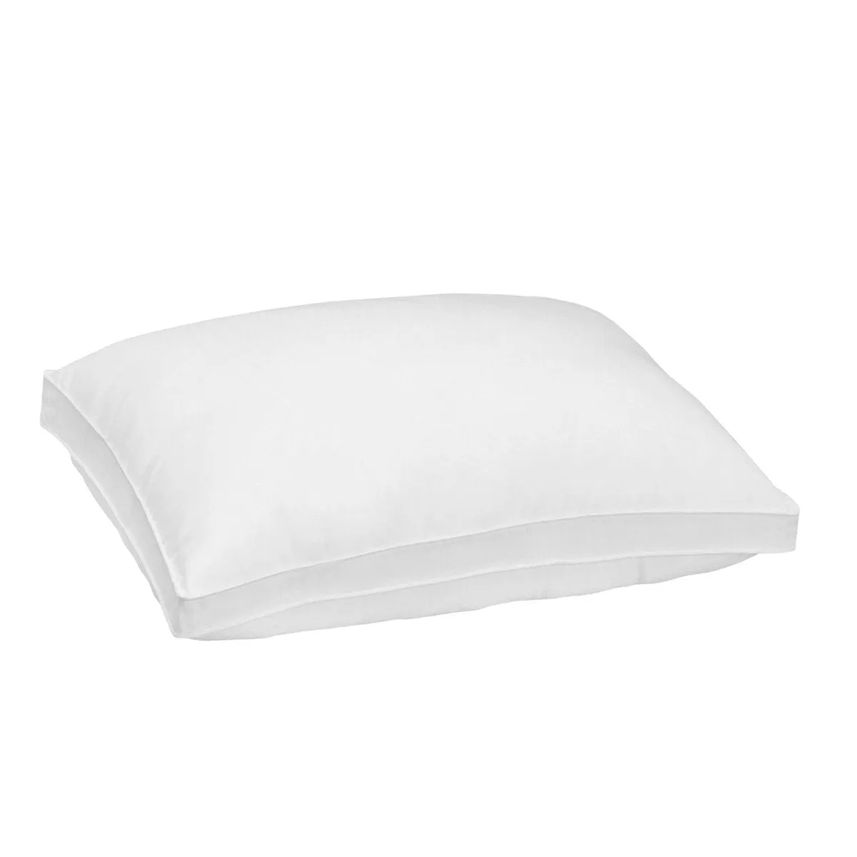 Royal Comfort Luxury Bamboo Blend Gusset Pillow Single Pack 4cm Gusset Support 50 x 75cm White