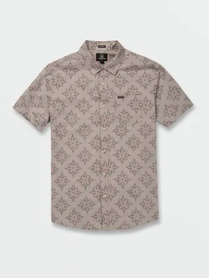 Volcom Throwing Stars Short Sleeve Shirt - Tower Grey